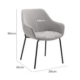Temple &amp; Webster Savile Tub Dining Chairs