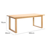 Temple &amp; Webster Natural Dining Table &amp; Bench Set