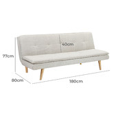 Temple &amp; Webster Tribeca 3 Seater Sofa Bed