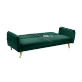 Temple &amp; Webster Chelsea 3 Seater Velvet Sofa Bed