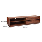 Temple &amp; Webster 180cm Walnut Rhet TV Unit