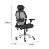 Temple &amp; Webster Deluxe Mesh Ergonomic Office Chair with Headrest