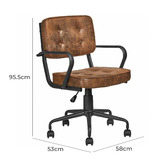 Temple &amp; Webster Hugo Retro Home Office Chair