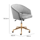 Temple &amp; Webster 140cm Carnegie Modern Office Desk &amp; Gatsby Chair Set