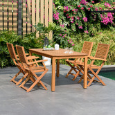 Temple &amp; Webster Lanai 150cm Eucalyptus Wood Outdoor Dining Table