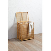 Temple &amp; Webster Lattice Bamboo Laundry Hamper