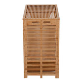 Temple &amp; Webster Lattice Bamboo Laundry Hamper