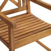 Temple &amp; Webster Natural Santa Cruz Acacia Wood Outdoor Armchair