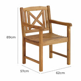 Temple &amp; Webster 2 Seater Natural Santa Cruz Outdoor Bistro Set