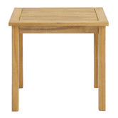 Temple &amp; Webster Natural Santa Cruz Acacia Wood Outdoor Side Table