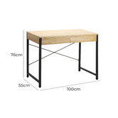 Temple &amp; Webster 2 Piece Beesly Office Desk &amp; Filing Cabinet Set