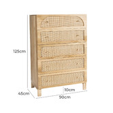 Temple &amp; Webster 3 Piece Anya 5 Drawer Chest &amp; Bedside Table Set