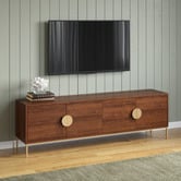 Temple &amp; Webster 180cm Priya Mango Wood Entertainment Unit
