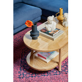 Temple &amp; Webster Natural Anya Mango Wood &amp; Rattan Coffee Table