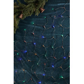 Temple &amp; Webster 250 Multi-Coloured LED Solar Net Fairy Lights