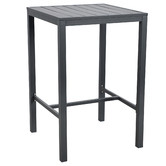 Temple &amp; Webster 2 Seater Kos Aluminium Outdoor Bar Table Set