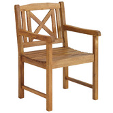 Temple &amp; Webster 2 Seater Natural Santa Cruz Outdoor Bistro Set