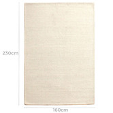 Temple &amp; Webster Ivory Capri Hand-Woven Wool Rug