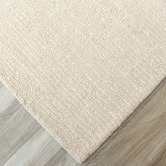 Temple &amp; Webster Ivory Capri Hand-Woven Wool Rug