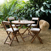 Temple &amp; Webster 4 Seater Cordoba Acacia Wood Outdoor Bistro Set