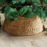 Temple &amp; Webster 62cm Water Hyacinth Christmas Tree Skirt