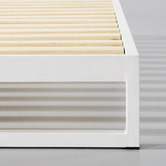 Temple &amp; Webster White Brienne Steel Bed Base