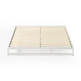 Temple &amp; Webster White Brienne Steel Bed Base