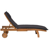 Temple &amp; Webster Monaco Wheeled Outdoor Hardwood Sun Lounger