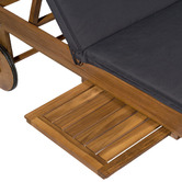 Temple &amp; Webster Monaco Wheeled Outdoor Hardwood Sun Lounger