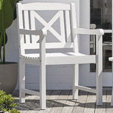 Temple &amp; Webster 2 Seater White Santa Cruz Outdoor Bistro Set