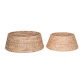 Temple &amp; Webster 62cm Water Hyacinth Christmas Tree Skirt