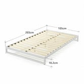Temple &amp; Webster White Brienne Steel Bed Base