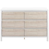 Temple &amp; Webster Whitewash Kingscliff 6 Drawer Chest