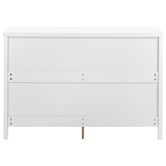 Temple &amp; Webster Whitewash Kingscliff 6 Drawer Chest