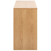 Temple &amp; Webster Oak Xavi Slatted Console Table
