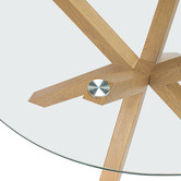 Temple &amp; Webster 120cm Charlie Round Glass Dining Table