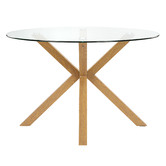 Temple &amp; Webster 120cm Charlie Round Glass Dining Table