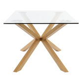 Temple &amp; Webster 200 x 100cm Charlie Glass Dining Table