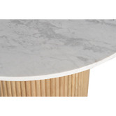 Temple &amp; Webster Anika Mango Wood &amp; Marble Coffee Table