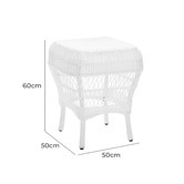 Temple &amp; Webster Classic Raffles Outdoor PE Rattan Side Table