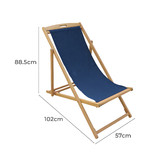 Temple &amp; Webster Belize Wooden Outdoor Deck Chair &amp; Footstool Set
