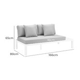 Temple &amp; Webster 5 Seater Lyle Aluminium Outdoor Lounge Set