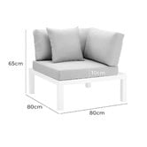 Temple &amp; Webster 5 Seater Lyle Aluminium Outdoor Lounge Set