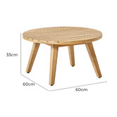 Temple &amp; Webster Bay Acacia Wood Outdoor Coffee Table