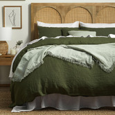 Temple &amp; Webster Pure French Flax Linen Quilt Cover Set