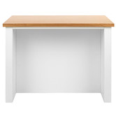 Temple &amp; Webster 2 Seater Rhodes Kitchen Island Bench &amp; Luca Stool Set