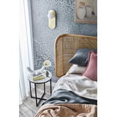 Temple &amp; Webster 40cm White Serena Round Italian Carrara Marble Side Table
