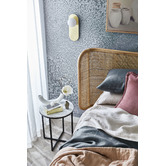 Temple &amp; Webster 40cm White Serena Round Italian Carrara Marble Side Table