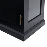 Temple &amp; Webster Black Bradford Glass Display Cabinet