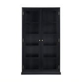 Temple &amp; Webster Black Bradford Glass Display Cabinet